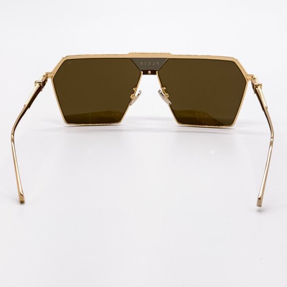 NEW PHILIPP PLEIN STUD SPP076V 400G GOLD MEN SUNGLASSES PHILIPP PLEIN - Picture 6 of 11